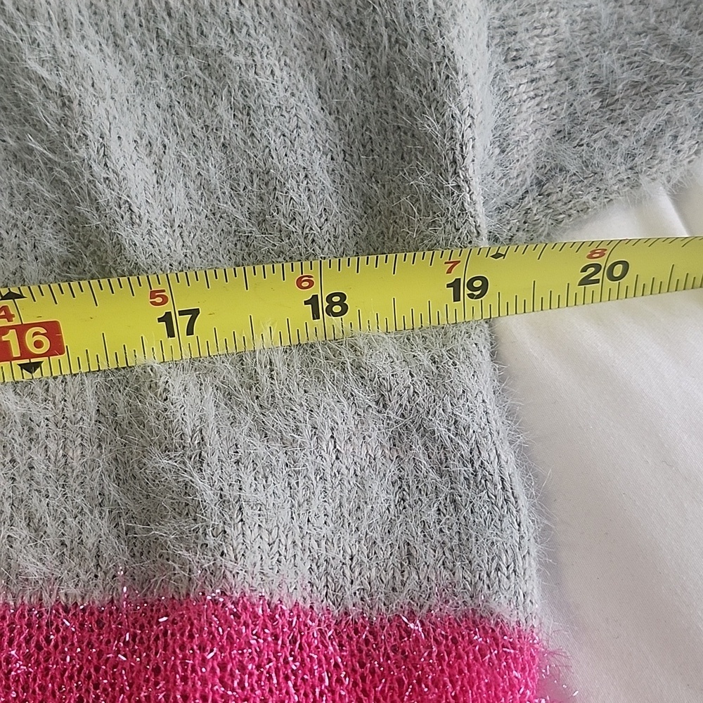 Farm Rio Tricot Colorful Striped Women's Sweater Petite - Picture 7 of 8